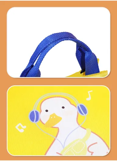 Cute Portable Lunch Bag For Kids That Can Be Used In School &amp; Picnic (L22 x W20 x H14)cm 