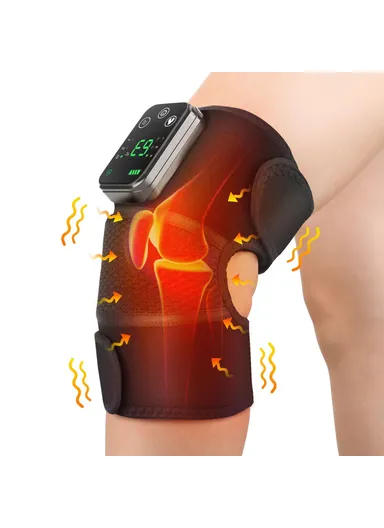 1-Pcs Rechargeable 4000mAh Diving Fabric Electric Heating Massager Knee, Elbow &amp; Shoulder Hot Compress Physiotherapy Instrument 