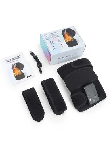 1-Pcs Rechargeable 4000mAh Diving Fabric Electric Heating Massager Knee, Elbow &amp; Shoulder Hot Compress Physiotherapy Instrument 