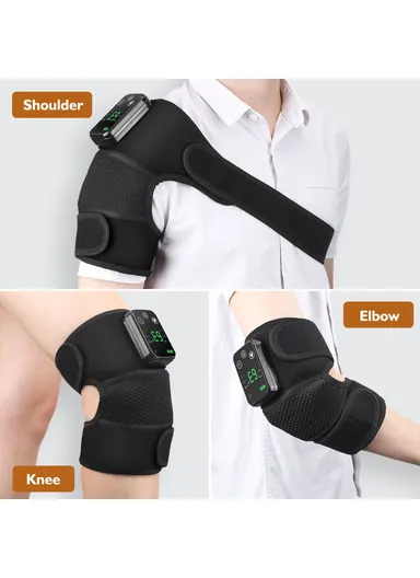 1-Pcs Rechargeable 4000mAh Diving Fabric Electric Heating Massager Knee, Elbow &amp; Shoulder Hot Compress Physiotherapy Instrument 