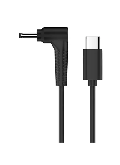 3.5 x 1.35mm 20V DC Power Cord to Type-C Adapter Cable PVC Power Cable for Routers, Cameras, TV Box, Desk Lamps