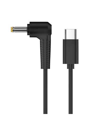 4.8 x 1.7mm Type-C to DC Power Cord 20V PVC Power Cable Converter for Routers, Cameras, TV Box, Desk Lamps