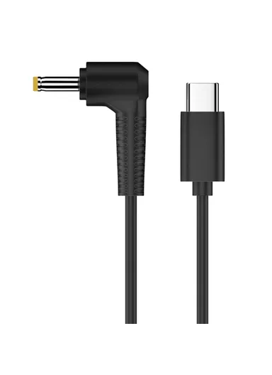 4.8 x 1.7mm Type-C to DC Power Cable Adapter 9V PVC Power Cord for Routers, Cameras, TV Box, Desk Lamps