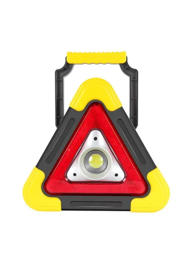 6000mAh Plastic USB Rechargeable Triangle Car Repair LED Lamp Traffic Emergency Stop Warning Light BY-145 (W17 x D4 x H18)cm