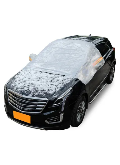 Aluminium Film &amp; Cotton Snow Ice Protection Reflective Car Front Windshield Protector Cover Sun Shade R-3910 (L148 x W230)cm