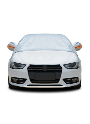 Aluminium Film &amp; Cotton Snow Ice Protection Reflective Car Front Windshield Protector Cover Sun Shade R-3910 (L148 x W230)cm