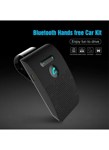 550mAh SP09 Visor Bluetooth 4.2 Hands-free Car Kit Multipoint Speaker Phone Auto Power On/Off (L10xW6 x H2.1)cm