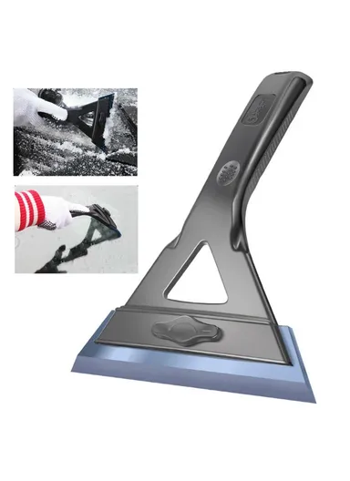 Car Windshield Soft Snow Removal Shovel Adjustable Glass Window Ice Scraper SBT-4107 (W13 x H24)cm