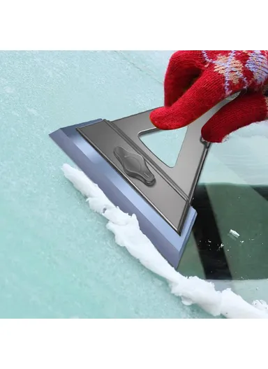 Car Windshield Soft Snow Removal Shovel Adjustable Glass Window Ice Scraper SBT-4107 (W13 x H24)cm