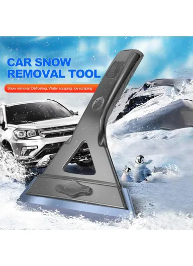 Car Windshield Soft Snow Removal Shovel Adjustable Glass Window Ice Scraper SBT-4107 (W13 x H24)cm