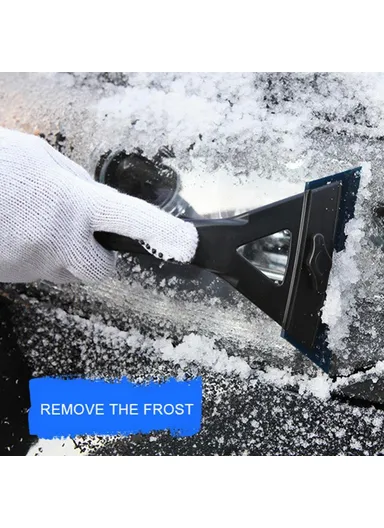 Car Windshield Soft Snow Removal Shovel Adjustable Glass Window Ice Scraper SBT-4107 (W13 x H24)cm