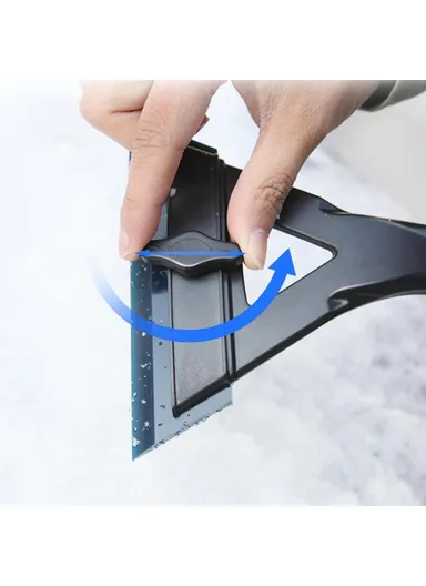 Car Windshield Soft Snow Removal Shovel Adjustable Glass Window Ice Scraper SBT-4107 (W13 x H24)cm