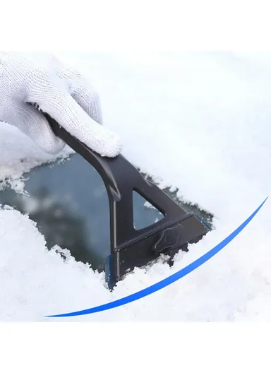 Car Windshield Soft Snow Removal Shovel Adjustable Glass Window Ice Scraper SBT-4107 (W13 x H24)cm