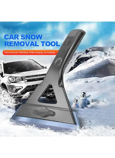 Car Windshield Soft Snow Removal Shovel Adjustable Glass Window Ice Scraper SBT-4107 (W13 x H24)cm