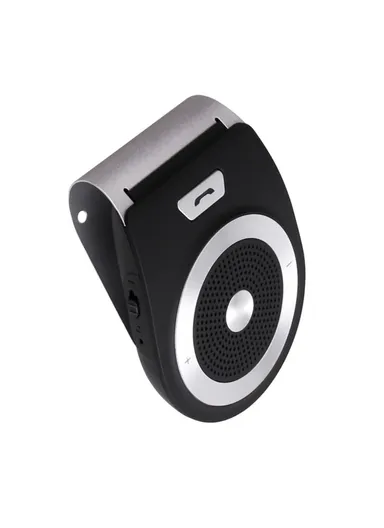 Car Bluetooth Kit Handsfree Speaker Phone Support Bluetooth 4.1 EDR Wireless Car Kit Mini Visor Hands-Free Calls T821 - Black