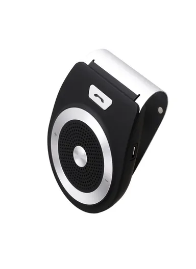 Car Bluetooth Kit Handsfree Speaker Phone Support Bluetooth 4.1 EDR Wireless Car Kit Mini Visor Hands-Free Calls T821 - Black