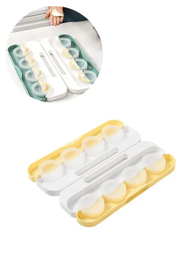 Dumpling Mould Manual Kitchen Tool Dumpling Maker Wrapper Size L - Yellow