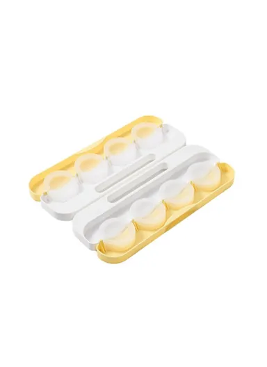 Dumpling Mould Manual Kitchen Tool Dumpling Maker Wrapper Size L - Yellow