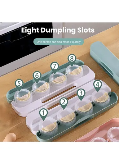 Dumpling Mould Manual Kitchen Tool Dumpling Maker Wrapper Size L - Yellow