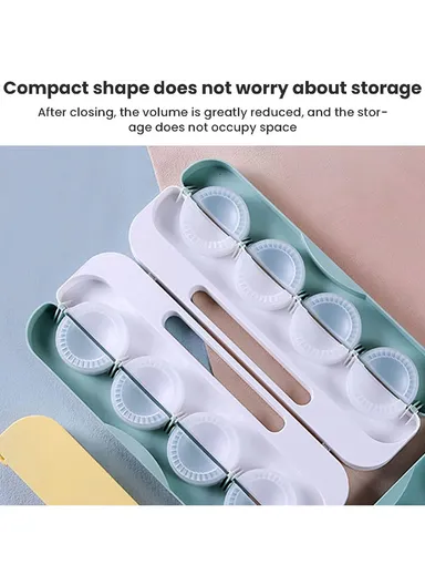 Dumpling Mould Manual Kitchen Tool Dumpling Maker Wrapper Size L - Yellow