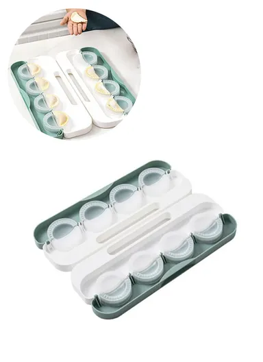 Dumpling Mould Manual Kitchen Tool Dumpling Maker Wrapper Size L - Green