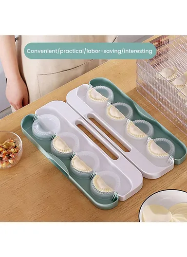 Dumpling Mould Manual Kitchen Tool Dumpling Maker Wrapper Size L - Green