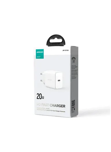 20W Flash Series Single-Port Charger JR-TCF06 (L2.6 x W4 x H6)cm - Black