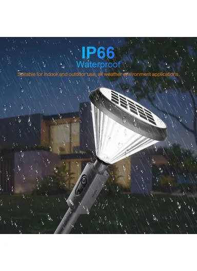 1080P HD Security Camera Wireless Garden Light IP66 Waterproof PIR Human Detection Camera Support WiFi Two-way Voice Smart Night Vision Lawn Light Camera QF190