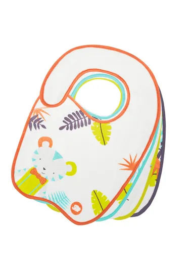 4m+ Sponge Bib Size 1/2 Jungle Vibes