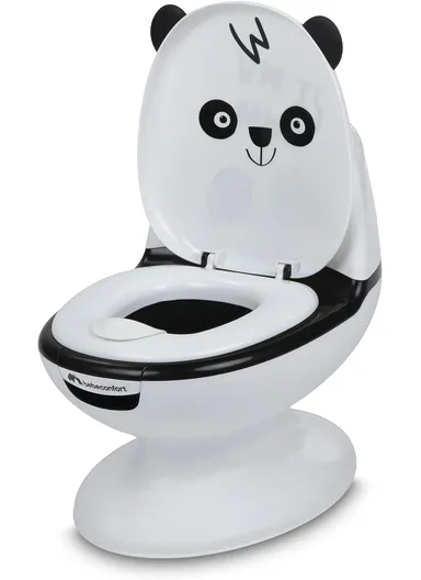 18m+ Mini Sized Toilet Seat For Children, Cute Panda Potty Training With Flush Sound (L50 x W28 x H25)cm
