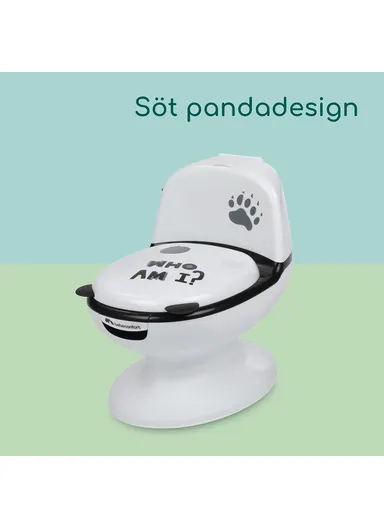 18m+ Mini Sized Toilet Seat For Children, Cute Panda Potty Training With Flush Sound (L50 x W28 x H25)cm