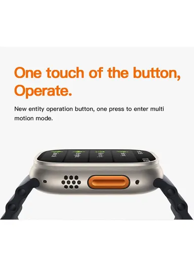 RB01 Plus 2.01" Smart Watch Bluetooth Call Music Play Display With Wireless Charger &amp; 7 Extra Strap