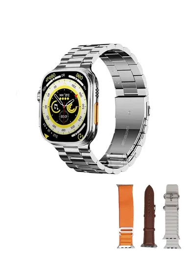 WS-V9 2.2" Full Touch Screen Heart Rate Monitoring Bluetooth Smartwatch With Wireless Charger &amp; 4 Bands