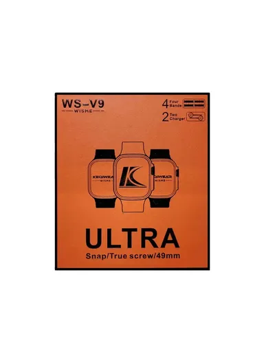 WS-V9 2.2" Full Touch Screen Heart Rate Monitoring Bluetooth Smartwatch With Wireless Charger &amp; 4 Bands