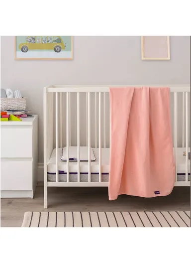 Cotton Waffle Weave Blanket Crib 3460 (L90 x W70)cm - Coral
