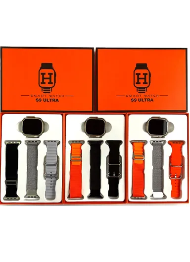 S9 Ultra 1.91" Smart Watch Series With 3 Straps