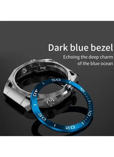 SK4 1.45" Round Screen Multi-Function Waterproof Smartwatch With Wireless Charger &amp; Extra Strap