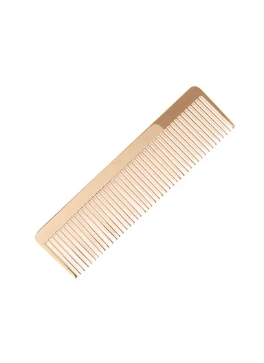 Scandinavian Minimalist Style Metal Alloy Barber Comb For Men Women (L12.4 x W3.4 x T0.2)cm