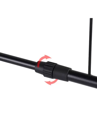 2-Tiers Carbon Steel Microwave Stand, Expandable Rack Storage Countertop (L66 x W32 x H82.5)cm - Black