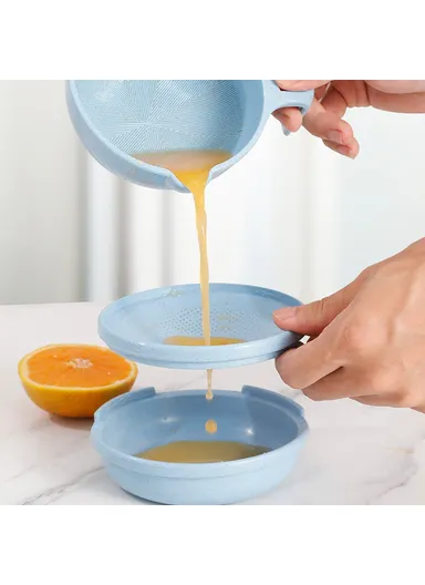 Baby Food Grinder Set Wheat Straw With PP Vegetable Fruit Food Processor Masher - Green