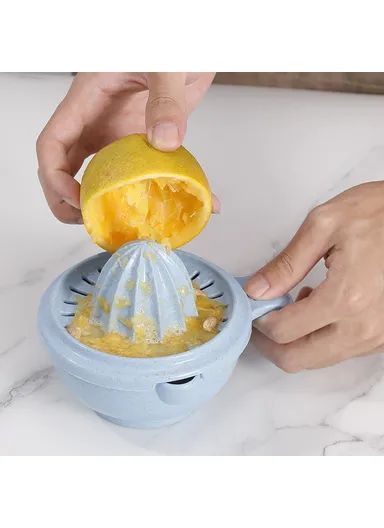 Baby Food Grinder Set Wheat Straw With PP Vegetable Fruit Food Processor Masher - Apricot