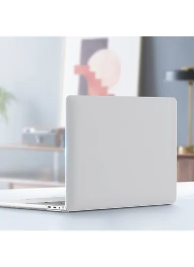 Matte Lightweight Shockproof Laptop Cover Hard PC Case For Macbook Air 15 inch A2941 - Transparent White