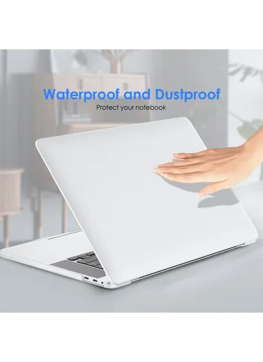 Matte Lightweight Shockproof Laptop Cover Hard PC Case For Macbook Air 15 inch A2941 - Transparent White