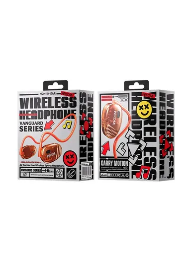 90mAh Air Conductive Sports Bluetooth Headset Painless Lightweight Headphone VC03 - Black