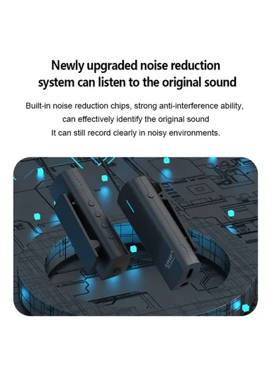 Wireless Lapel Microphone 2 Transmitters + 1 Receiver System For Phone Video Recording Interview Podcast Vlog