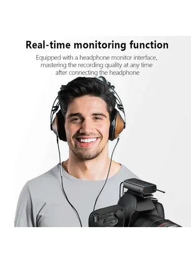 Wireless Lapel Microphone 2 Transmitters + 1 Receiver System For Phone Video Recording Interview Podcast Vlog