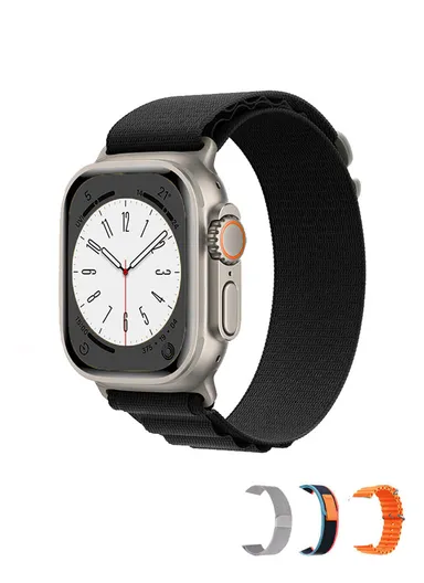 S200 Ultra 2.02" Full Touch Screen Heart Rate Monitoring Bluetooth Smartwatch With Wireless Charger &amp; 4 Straps