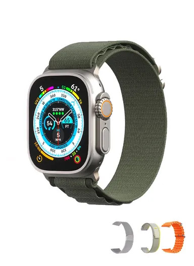 S200 Ultra 2.02" Full Touch Screen Heart Rate Monitoring Bluetooth Smartwatch With Wireless Charger &amp; 4 Straps