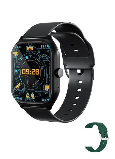 A59 2.01" Smart Watch Bluetooth Call Music Play Display Sports With Wireless Charger &amp; Extra Strap
