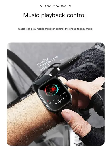 A59 2.01" Smart Watch Bluetooth Call Music Play Display Sports With Wireless Charger &amp; Extra Strap